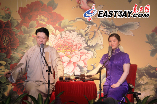 上海评弹团老中青著名演员秦建国,蒋文,高博文,高博文,陆锦花,陆加伟