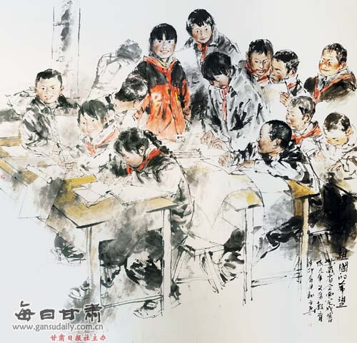 祖国的希望(国画)徐新平