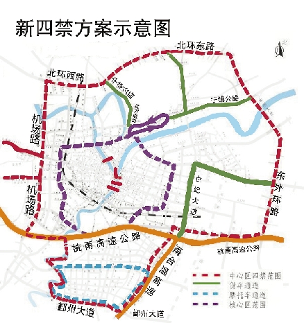 宁波将在去年3月1日实施的交通四禁(禁鸣,禁摩,禁危,禁货)方案的基础