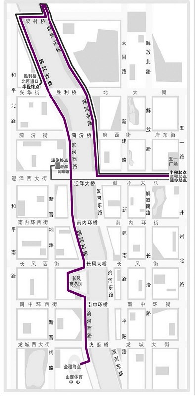 2011太原国际马拉松赛9月4日鸣枪 三条线路确定