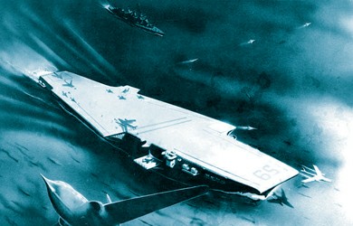 1949年美国国会预算认可cva-58大型航母建造计划,并命名为"合众国"号