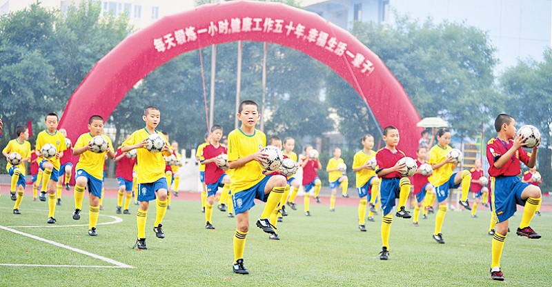 太原市青少年校园足球活动正式启动(图)