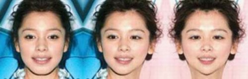 明星左右脸合成照 谁才是真美人?(组图)