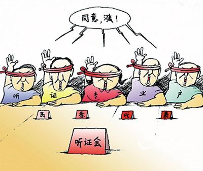 "听证专业户"否认被收买传言 称非"逢听必涨(图)