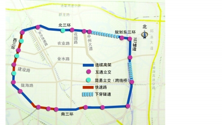郑州三环快速路开工后一年半建成(图)