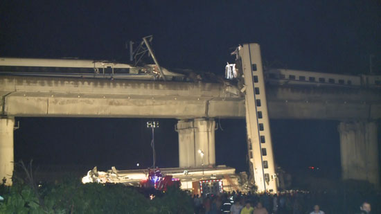 组图:“7·23”温州列车脱轨事故现场救援-搜狐滚动