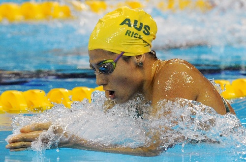 图文:女子200米混合泳半决赛 赖斯蛙泳泳姿