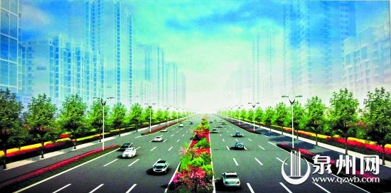 由40米拓宽为60米补建非机动车道和人行道完