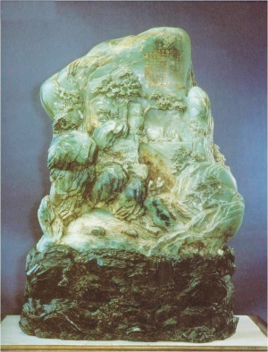 《大江东去》   核心导读   故宫博物院内陈列的玉雕作品《大禹治水》
