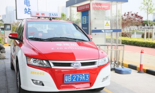 比亚迪e6电动出租车
