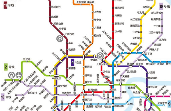 上海地铁各线路特点_上海各地铁线路开通时间_上海10号地铁线路站点