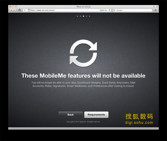 苹果宣布取消MobileMe中众多数据同步功能