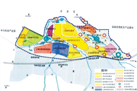 产业发展强劲,人文特色鲜明的西安南部现代山水田园新城,体现我市