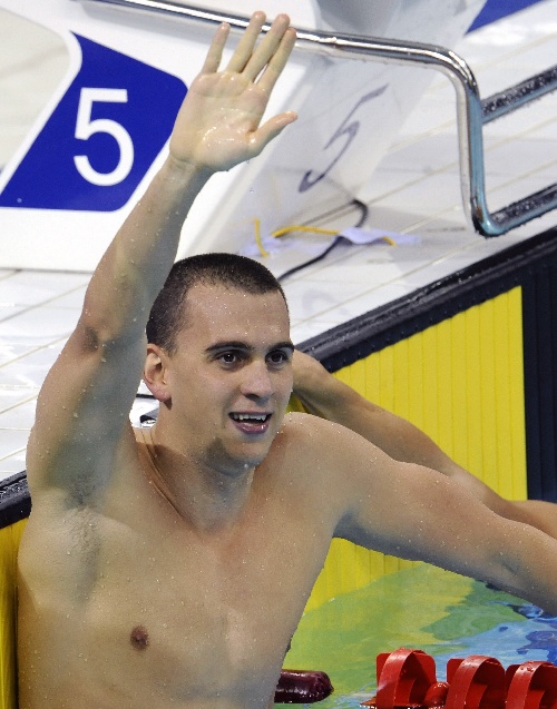 图文:大运会男子200米蝶泳 匈牙利选手切赫-切