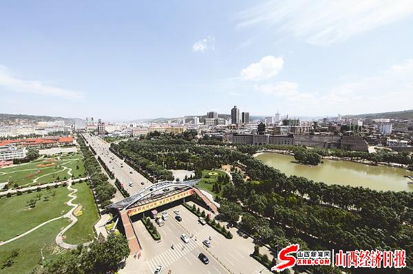 魅力吕梁呈现出了园林宜居城市的姿容.