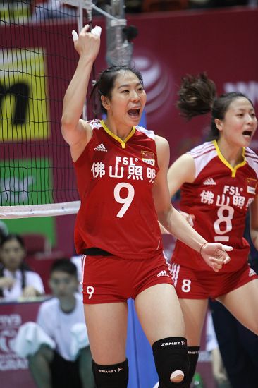 综合体育 排球 精彩图片 2011女排大奖赛图片 香港站中国女排3-0