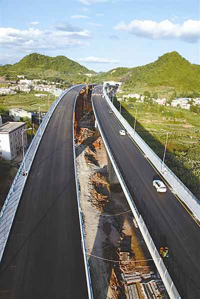 贵阳北二环道路工程全线贯通(图)