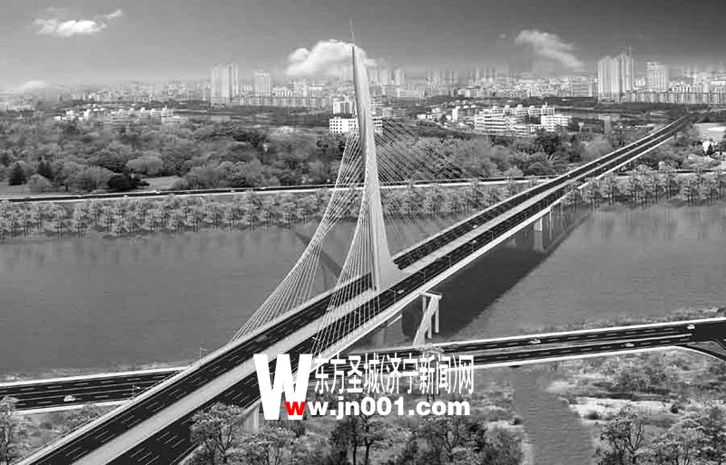 --在梁济运河大桥感受济宁西跨发展(图)
