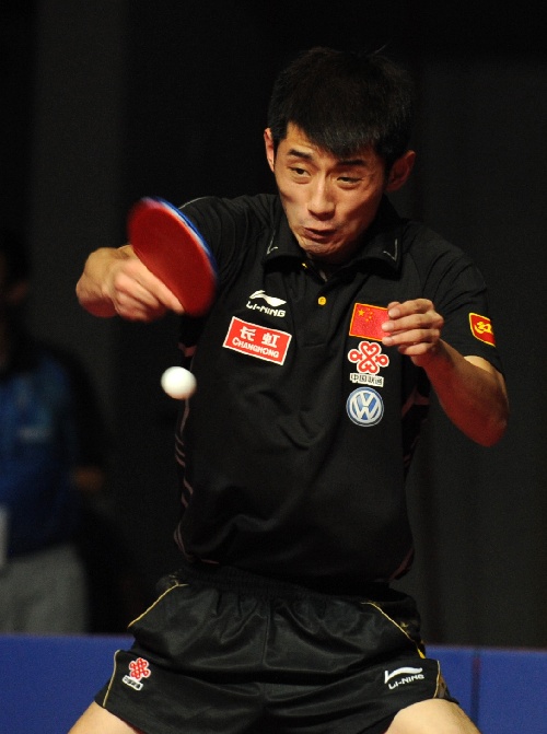 图文:[乒乓球]中国公开赛 张继科英姿飒爽-张继