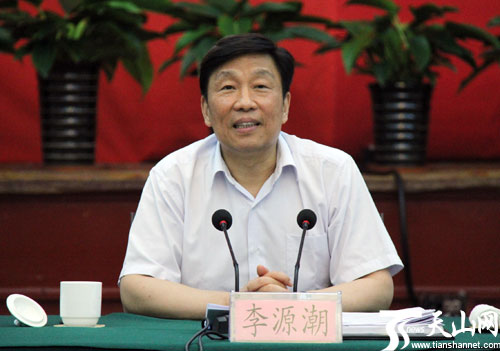 中共中央政治局委员,书记处书记,中央组织部部长李源潮出席新疆创先争