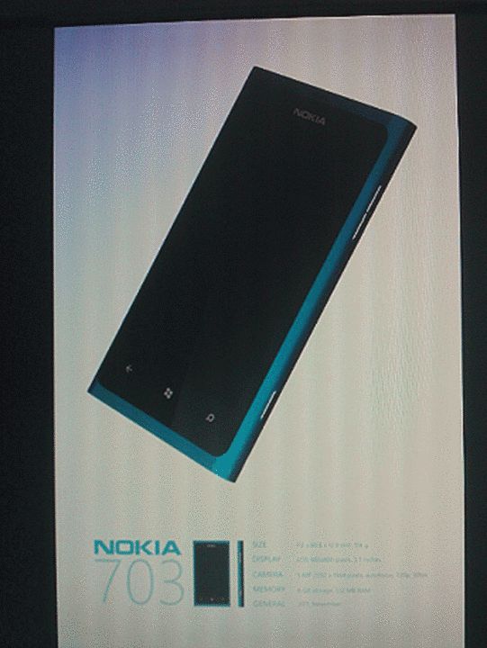 诺基亚WP手机W703最新图片