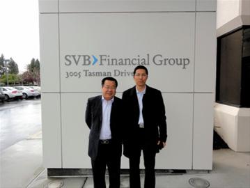 上海农商行2011年3月考察美国硅谷银行。