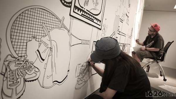 耐克墙画涂鸦--新茶锋潮Elephant&momo(组图