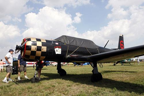 美国拉波特举办古董飞机和汽车展[组图]