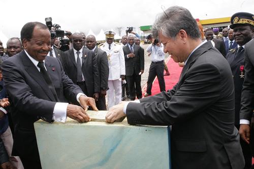 中国援建喀麦隆克里比深水港项目一期工程奠基