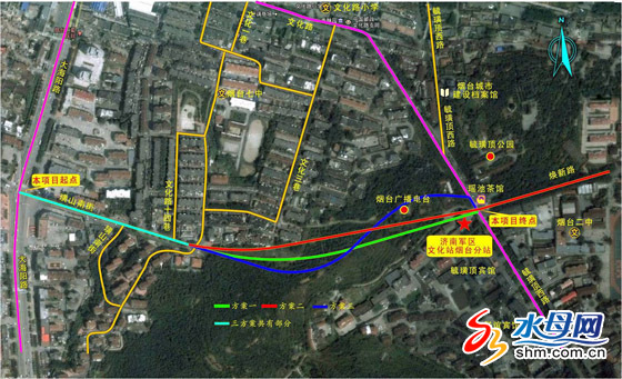 烟台一批道路规划出炉 毓西路-大海阳路将建隧道(组图