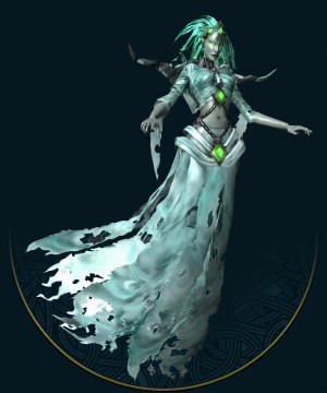 当诸龙神的子民们死去之后,他们的灵魂脱离躯体,飘向月亮,在亚莎的指引下得到永生。然而,生前的不幸可能导致幽灵的诞生,这是一类被巨大的负面情绪束缚在物质世界的灵魂。