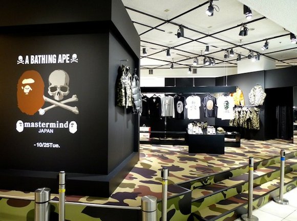 bape × mastermind japan 联名系列 日本伊势丹开卖盛况(组图)