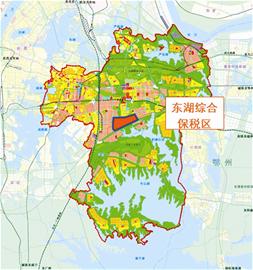 湖北讯 图为:武汉东湖综合保税区地理位置图