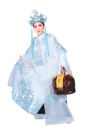 越剧《狸猫换太子》剧照,吴凤花饰演陈琳,她曾凭借此剧获中国戏剧梅花