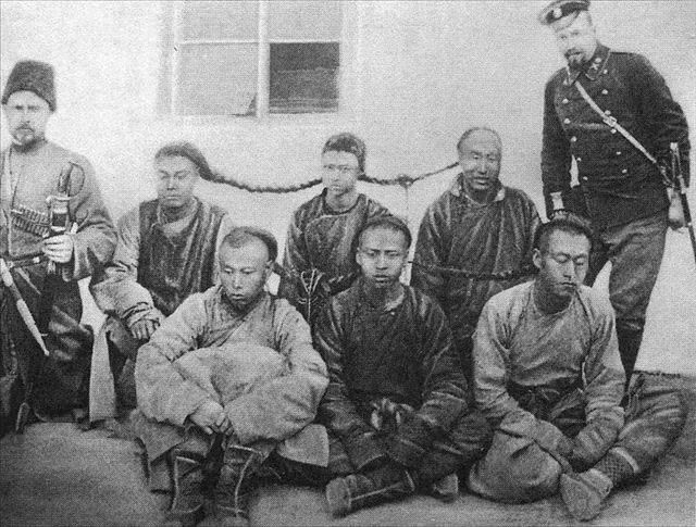 日俄战争时被抓捕的中国人