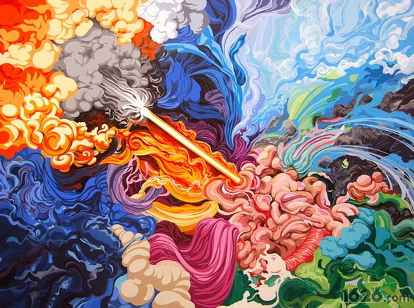 极端化视觉刺激的艺术绘画 艺术家james roper(组图)
