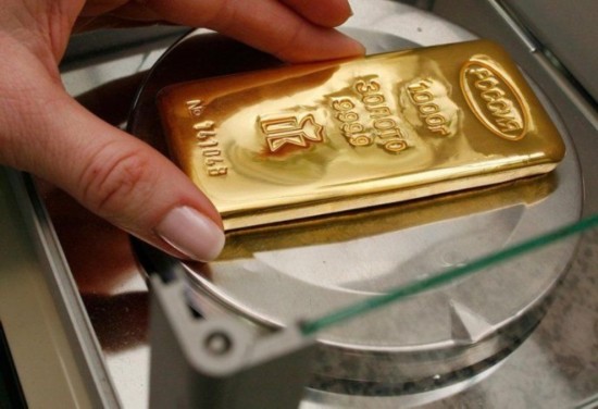 克拉斯诺雅茨克有色金属制造厂生产9类金条,重量从1克到1公斤不等.