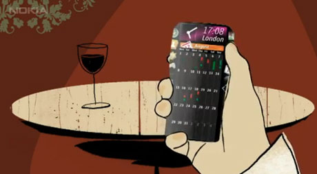 诺基亚GEM概念手机采用全触摸屏幕 可为用户