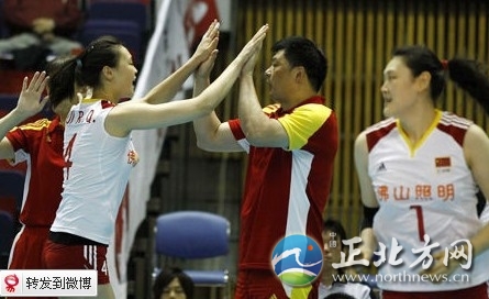 中国女排血洗韩国 总比分3-0轻取对手(组图)