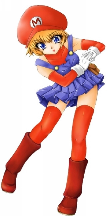 马里奥;; 看完这组图后小编表示"我的马里奥不可能这么萌!