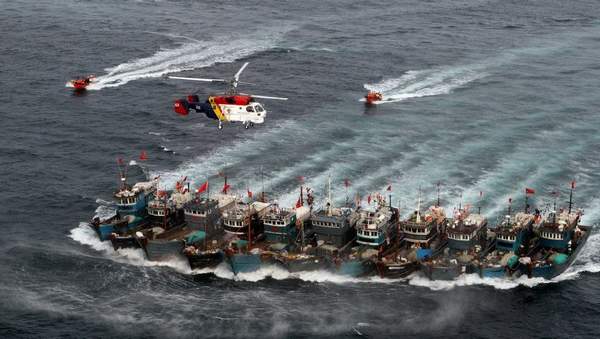 韩国两天内扣留26艘中国渔船 动用特战装备(组
