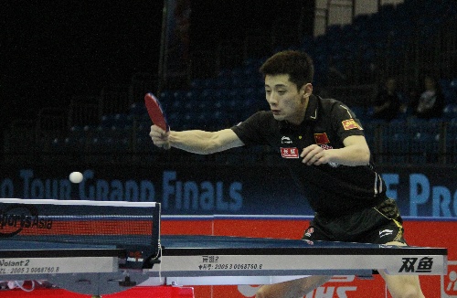 图文2011国际乒联总决赛张继科反手相持