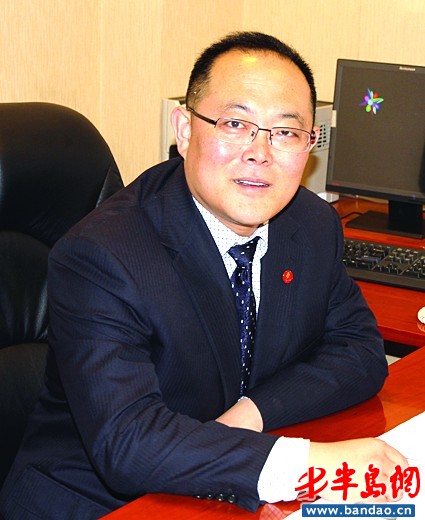 中国银行青岛湛山支行行长姜杰接受采访(图)