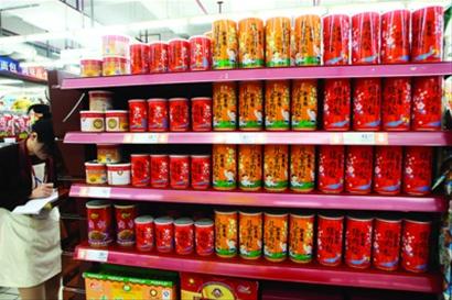 上海市工商局已下发通知要求超市等自查新东阳八宝粥,肉松等产品