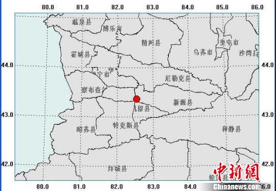 新疆新源县,巩留县交界发生 2.9级地震(图)图片