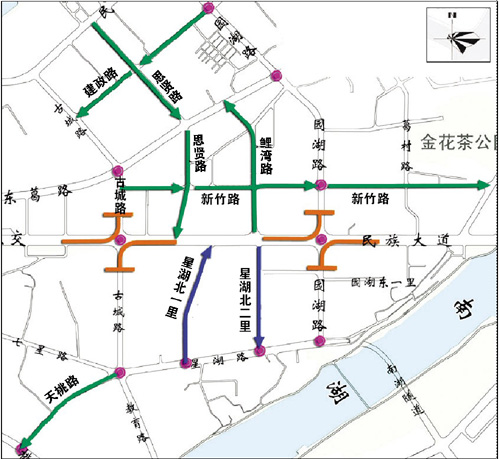 南宁19条道路拟设单行线 为缓解日益严重交通压力(组图)