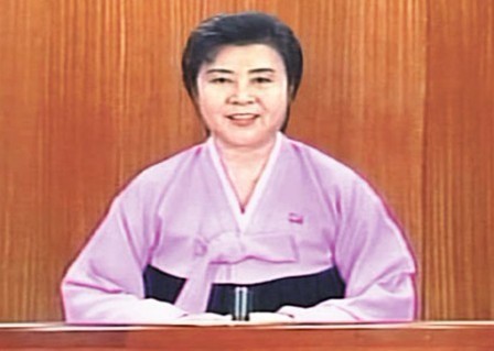 金正日主要动向的朝鲜中央电视台著名女主播李