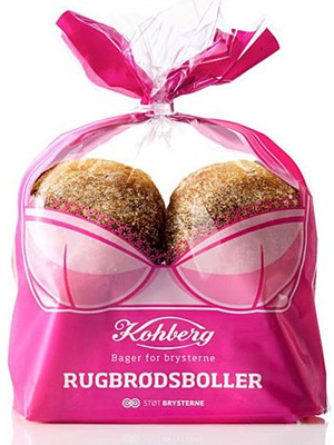 粉红蕾丝边创意面包包装