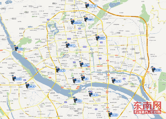 福州网友微博绘"反扒地图" 安泰等商圈被列高危区域图片