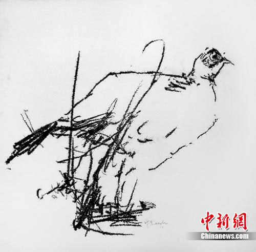 叶永青《画鸟》图片
